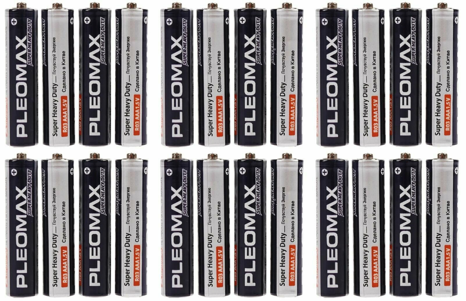 Pleomax Батарейка R03 Super Heavy Duty ААА 4 шт 6 уп.