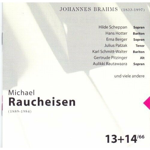 M. Raucheisen-klavier: Brahms Lieder H. Scheppan-H. Hotter-E. Berger-J. Patzak-K. Schmitt-Walter-A. Rautawaara громкоговорители настенные truaudio op 8 2 wt