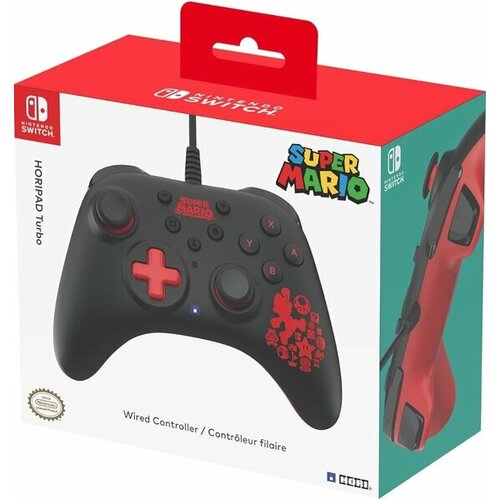 беспроводной контроллер hori horipad mario edition для nintendo switch nsw 233u Игровой геймпад для Nintendo Switch HORIPAD Turbo (Super Mario)