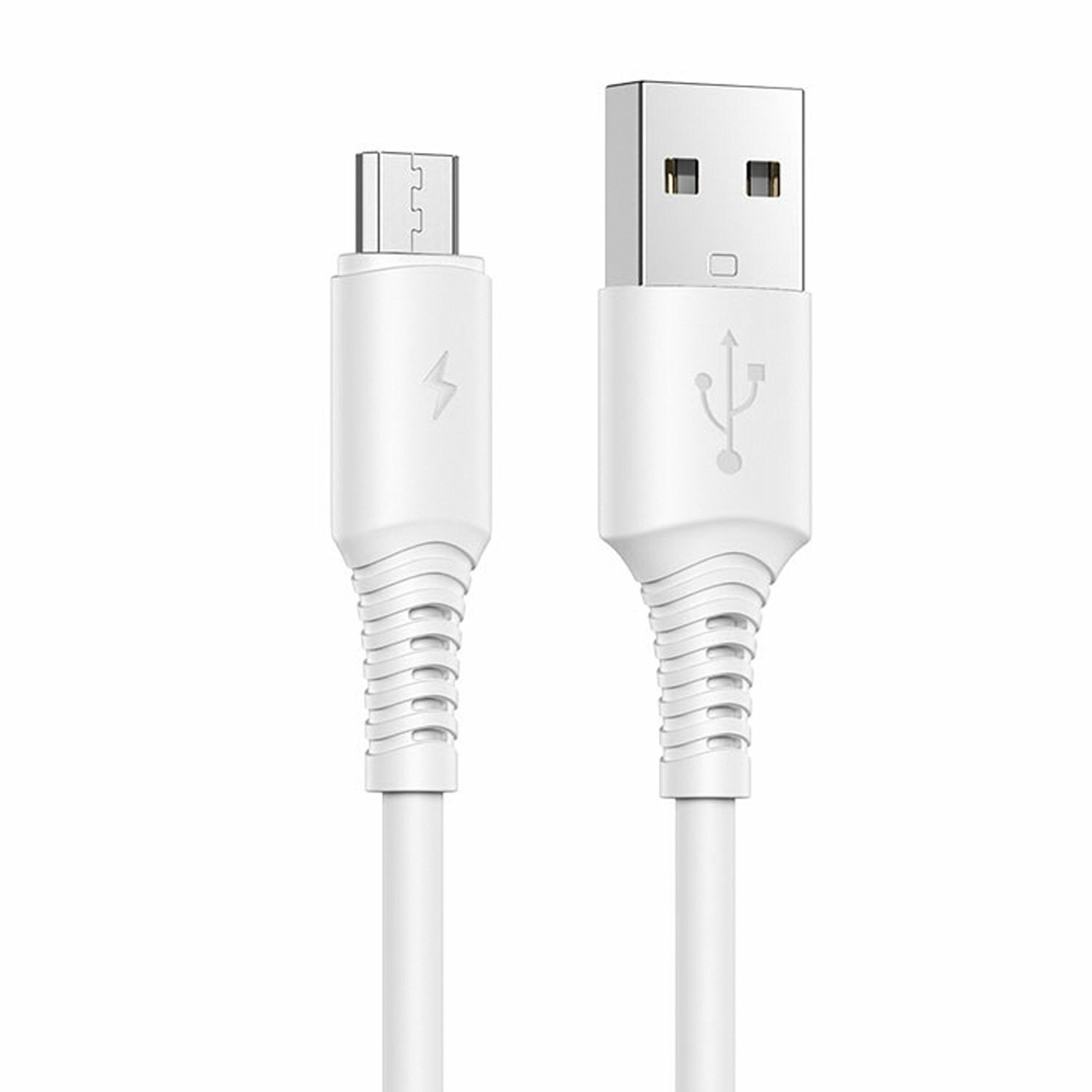 Дата-кабель USB универсальный MicroUSB Borofone BX47 (белый)