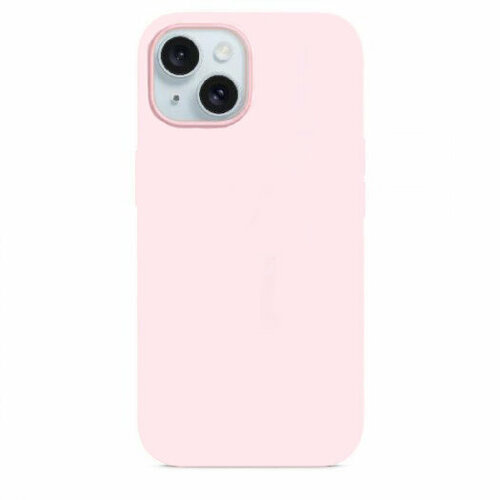 Чехол-накладка Devia Nature Series Silicone Case для iPhone 15 (Цвет: Pink) чехол накладка для iphone 13 veglas silicone case nl закрытый хаки 64