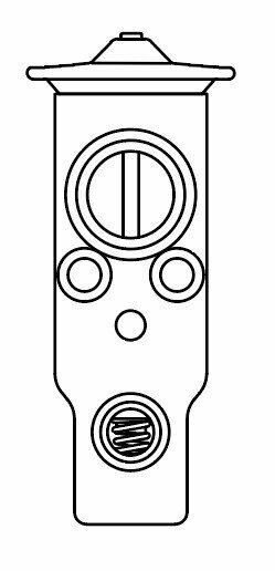 Клапан расширительный кондиционера (ТРВ) для автомобилей Pathfinder (R51) (05-)/Navara (D40) (05-) LTRV 1451 LUZAR