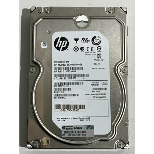 Жесткий диск HP 3TB SAS 72K 6 Gbs LFF 9ZM278-075 2781000₽