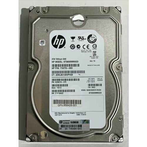 Жесткий диск HP 3TB SAS 7.2K 6 Gb/s LFF 9ZM278-075