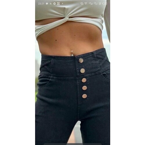 фото Джинсы yasha, размер 3xl, черный