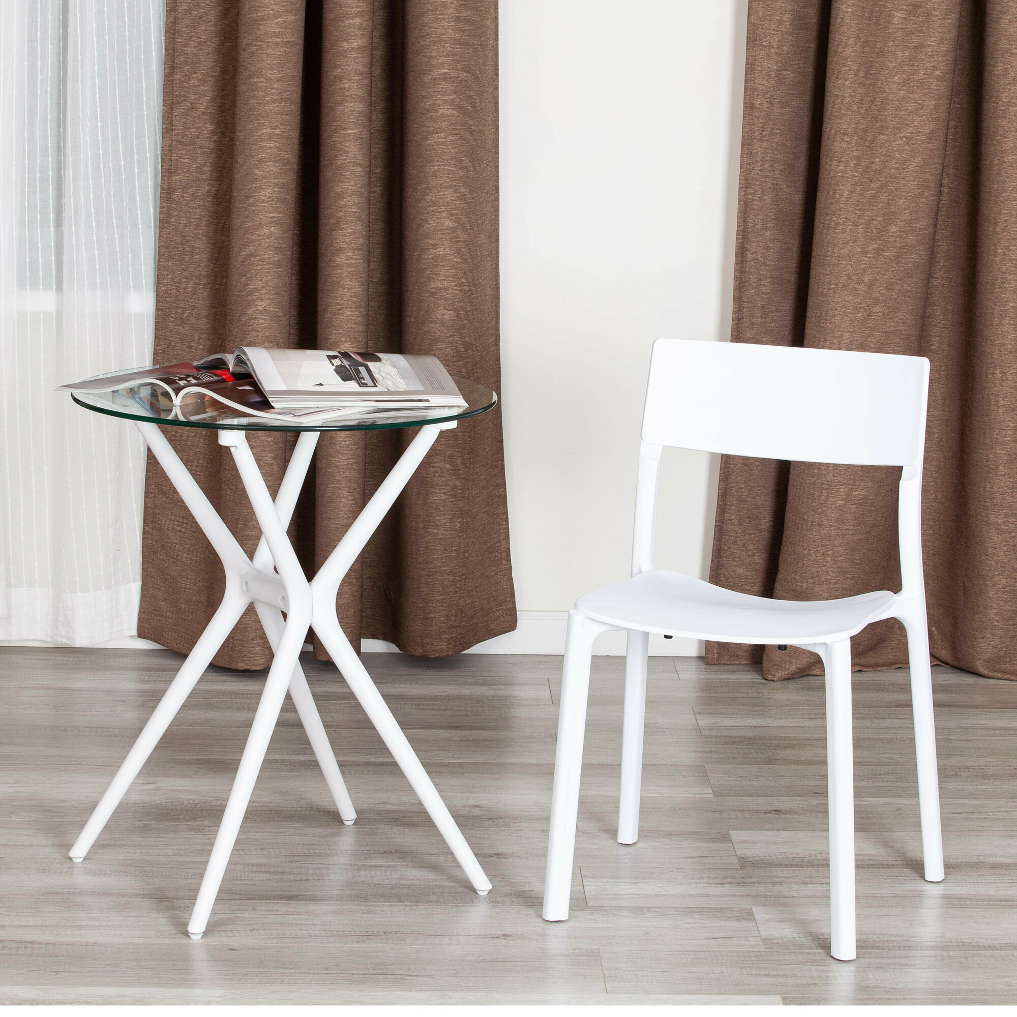 Стул LENTO (mod. 43) TetChair пластик, 43 х 49 х 77 см, White (Белый) 1