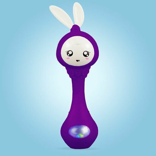 Интерактивная музыкальная игрушка Умный зайка для детей/фиолетовый/