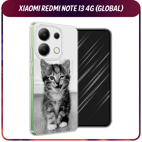 Силиконовый чехол на Xiaomi Redmi Note 13 4G (Global) / Сяоми Редми Нот 13 4G Подмигивающий котенок силиконовый чехол на xiaomi redmi note 13 4g global сяоми редми нот 13 4g приготовлено с любовью прозрачный