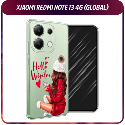 Силиконовый чехол на Xiaomi Redmi Note 13 4G (Global) / Сяоми Редми Нот 13 4G Hello winter, прозрачный силиконовый чехол на xiaomi redmi note 13 4g global сяоми редми нот 13 4g мои языковые способности прозрачный