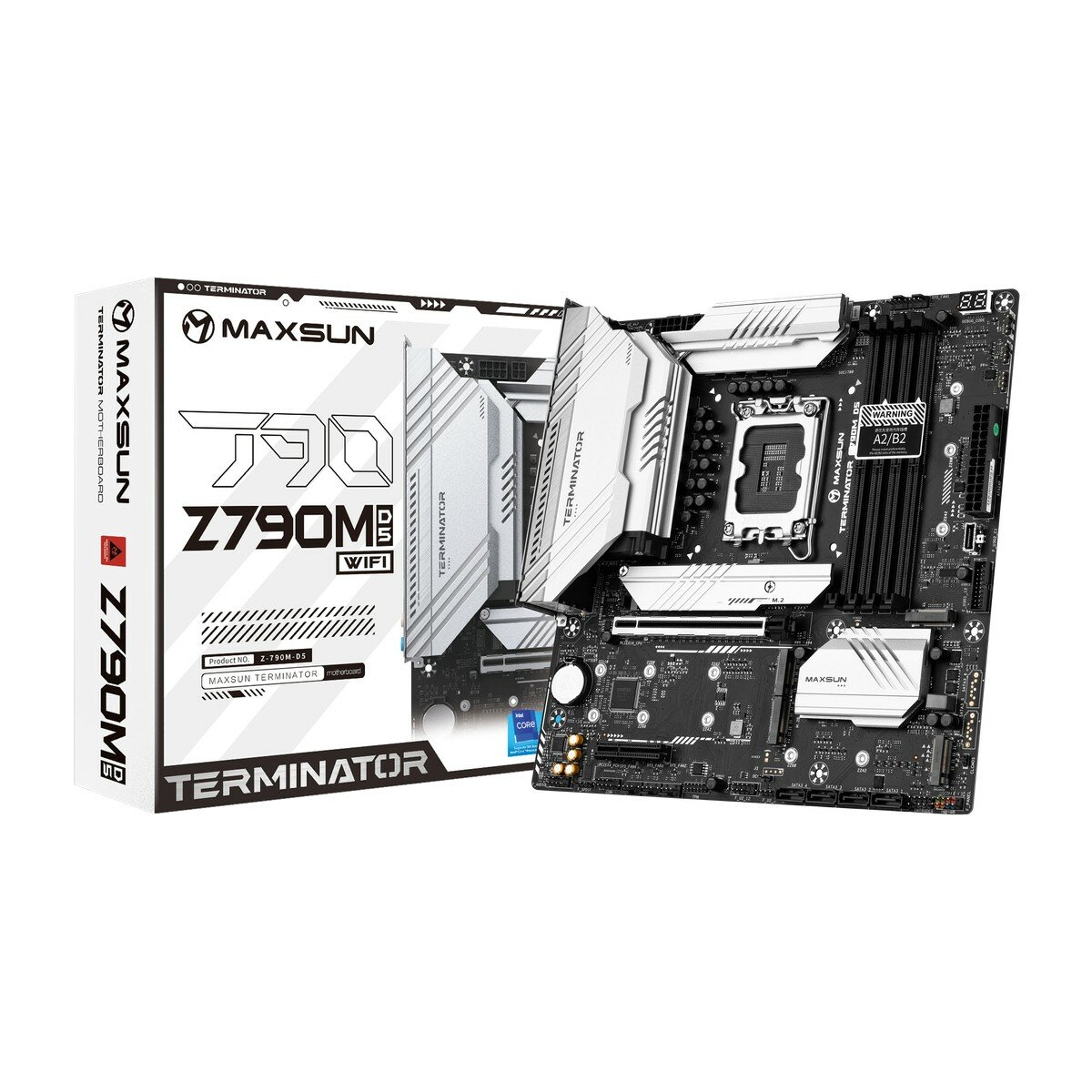 Материнская плата mATX MAXSUN (LGA1700, Z790, 4*DDR5 (7000), 4*SATA 6G RAID, 5*M.2, 2*PCIE, 2.5Glan, WiFi, BT, HDMI, DP, USB - фото №3