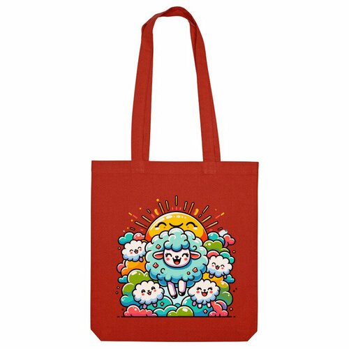 фото Сумка шоппер us basic, красный