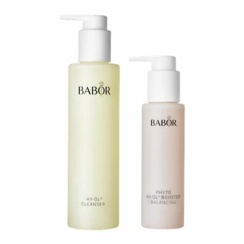 Набор Гидрофильное очищение для жирной и комбинированной кожи BABOR HY-OL Cleanser & Phyto Booster Balancing Set 100 мл + 200 мл гидрофильное масло для очищения кожи stellary skin studio energy cleanser oil 110 мл