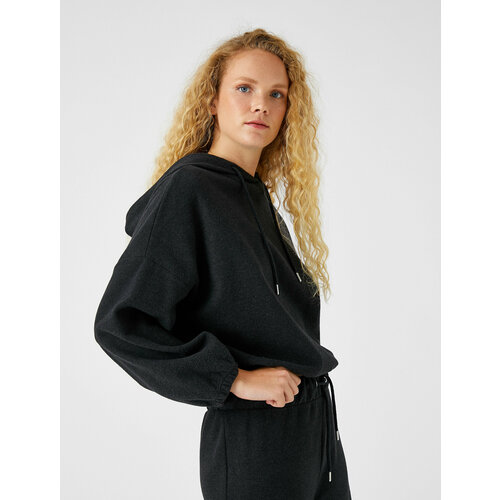 фото Худи koton, размер s, черный, серый