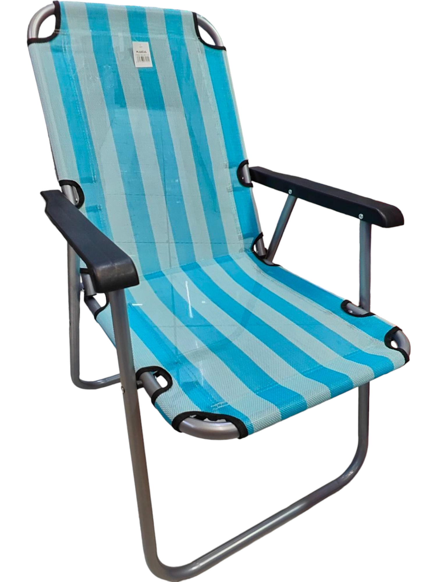 фото Кресло складное туристическое Каида полоса бирюзовая/белая