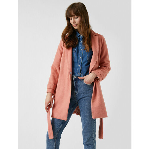 фото Куртка koton, размер 38, коралловый