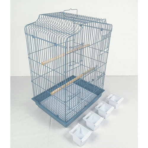 Клетка для птиц Golden cage 607 размер 48х36х68 см эмаль цвет голубой 5190₽