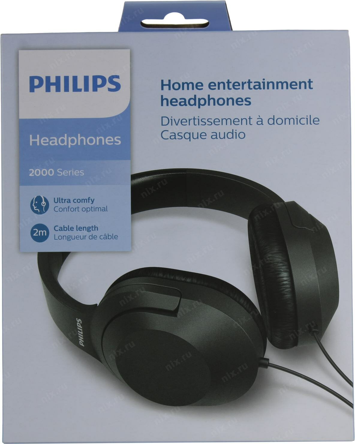 Наушники PHILIPS , 3.5 мм, накладные, черный - фото №17