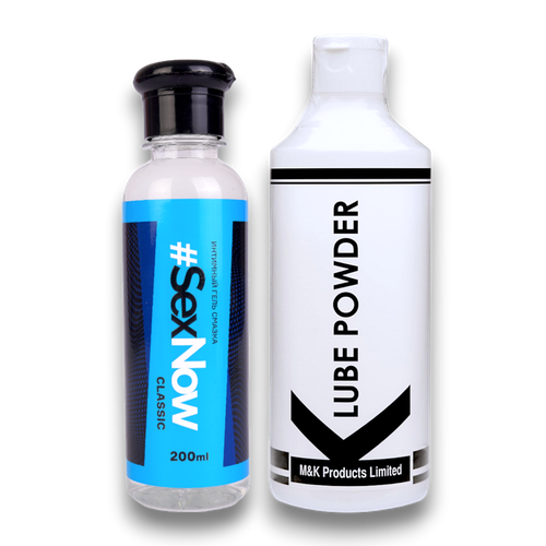 Купить Порошковая интимная смазка для фистинга K Lube Powder 200 гр + анальный гель лубрикант на водной основе SexNow Classic 50 мл, #SexNow