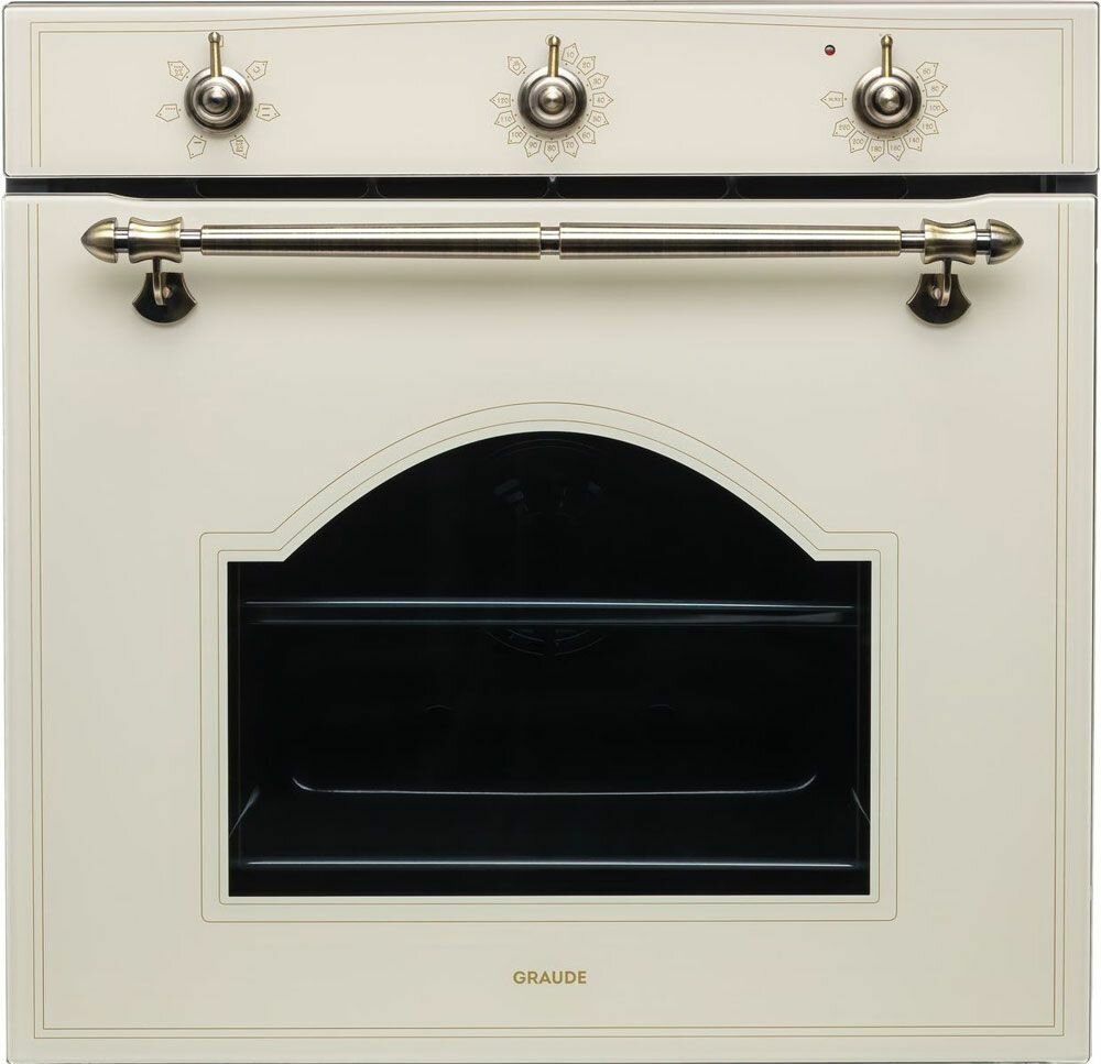 Электрический духовой шкаф Graude CLASSIC BK 60.2 EL, античный белый, 5 режимов нагрева, управление Classic Control, объем 73 л