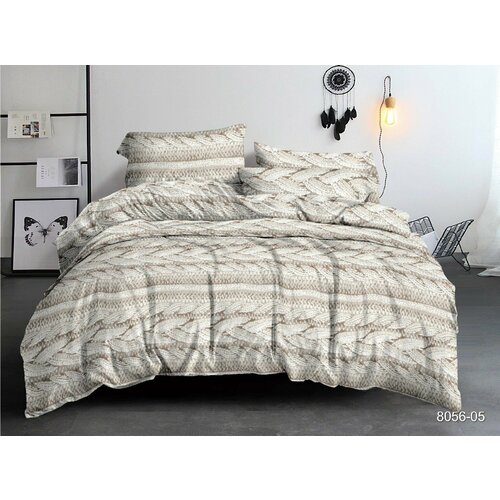 PANDORA Постельное белье Сибелла цвет: коричневый, молочный (1.5 сп), размер 1.5, спальный