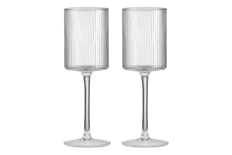 фото Набор бокалов для белого вина Modern Classic, серый, 0,31 л, 2 шт, Pozzi Milano 1876, PM-0156_GREY