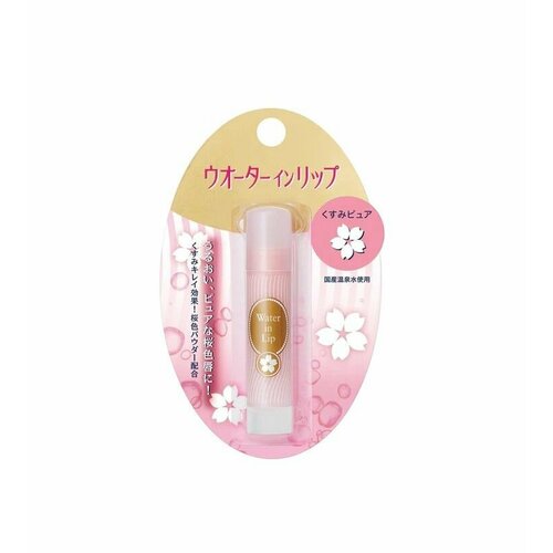 FINETODAY Water in Lip Pure Cherry Blossom Увлажняющий бальзам для губ, с розоватым оттенком, без отдушек 3,5г