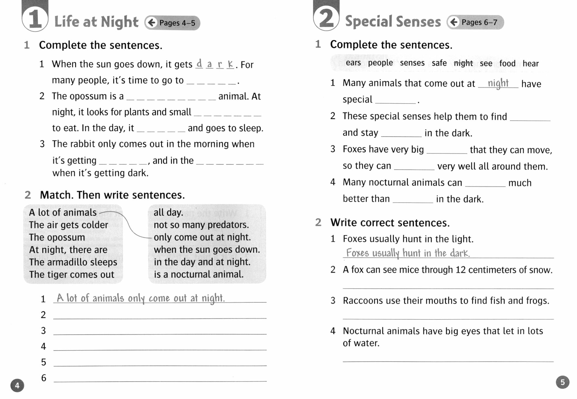 McCallum Alistair "Oxford Read and Discover: Level 4: Animals at Night. Activity Book" офсетная - фото №3