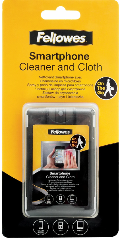 Набор Fellowes Smartphone Cleaner and Cloth чистящий спрей+многоразовая салфетка для экрана, 20 мл