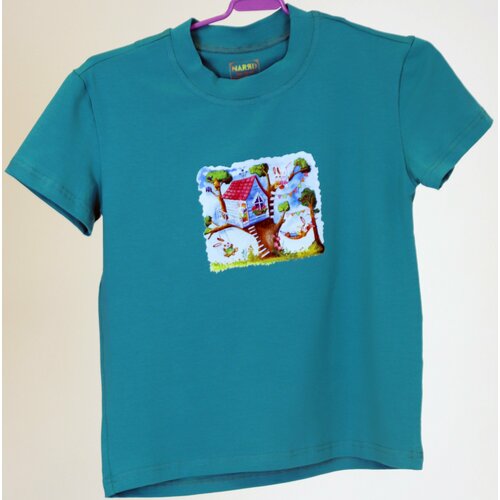 фото Футболка narяd, размер 110-116, бирюзовый, голубой