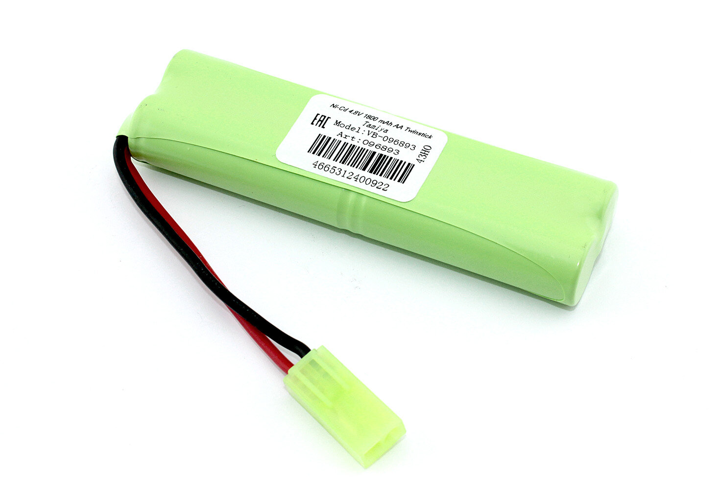 Аккумулятор Ni-Cd 4.8V 1800 mAh AA Twinstick разъем Tamiya