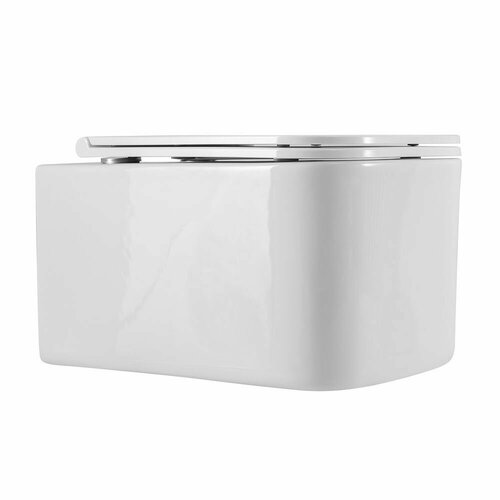 Унитаз подвесной безободковый Art&Max Latina AM215CHR/SC микролифт