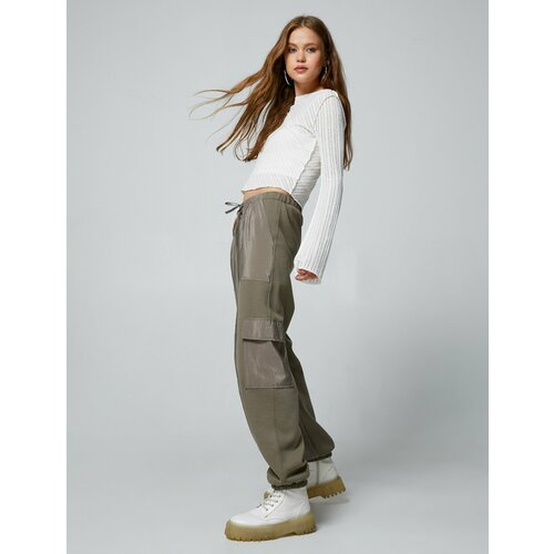 фото Брюки koton, размер xs, хаки