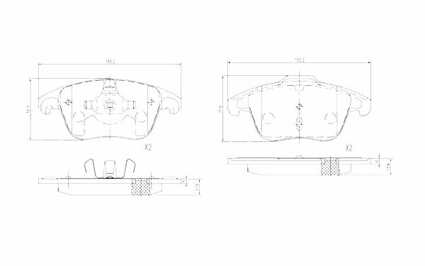 Zekkert Колодки тормозные передние для Peugeot 3008 09- 5008 09- 208 12- Citroen C4 I II 04- C4 Picasso 06