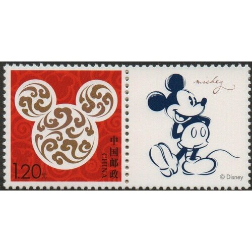 Почтовые марки Китай 2015г. Официальные именные марки - Disney Мультипликация MNH почтовые марки китай 2015г стилизованные спортсмены спорт mnh