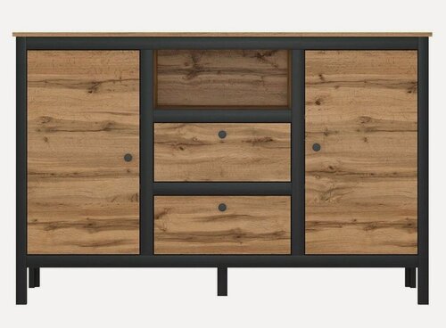 Изображение товара Тумба Black Red White Лофт / Loft KOM2D2S/150, 150х38.5х98.5 см