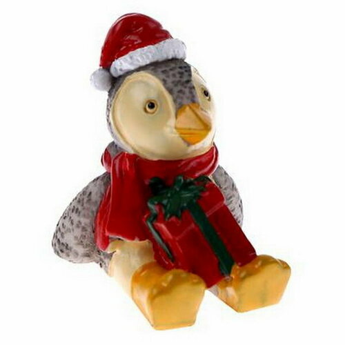 Миниатюра кукольная Новогодний пингвин, набор 2 шт, размер 1 шт. 3 x 3.5 x 3 см