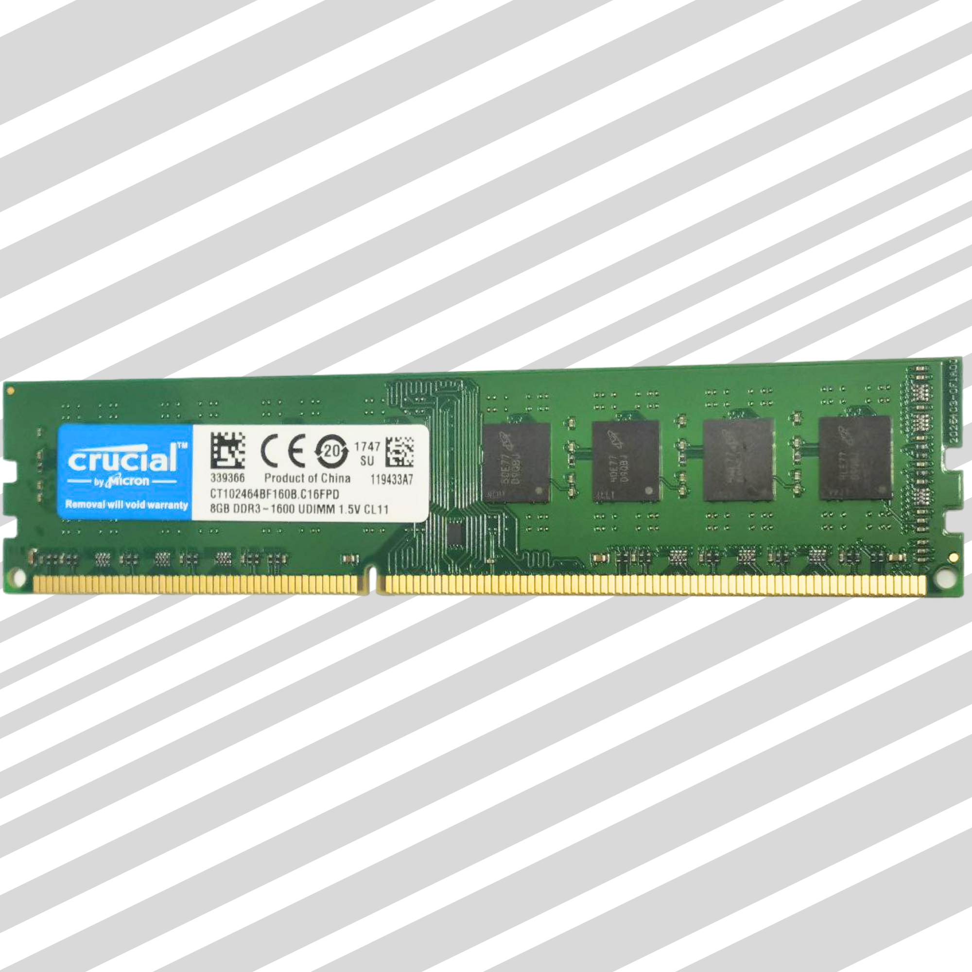 Оперативная память Crucial 8 ГБ DDR3L 1600 МГц RDIMM CL11 CT102464BD160B