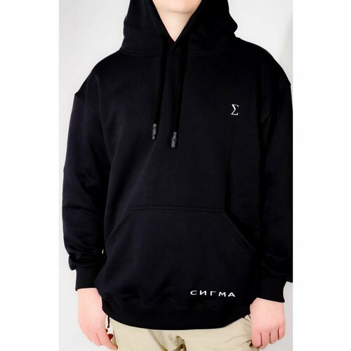 фото Худи , размер 48/52, черный sigmaflow