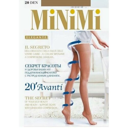 MiNiMi, 20 den, размер 6, бежевый