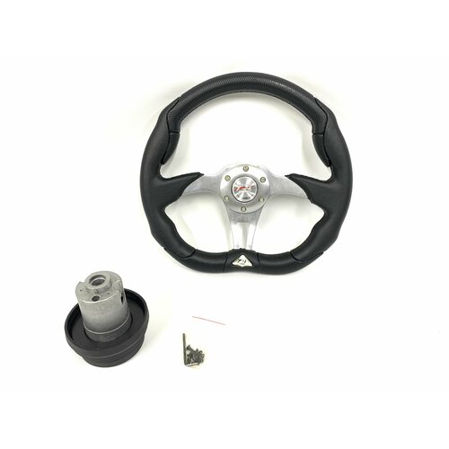 Спортивный руль 5106PVCчёрный с адаптером на ВАЗ 2108210921099211321142115211021112112 3190₽