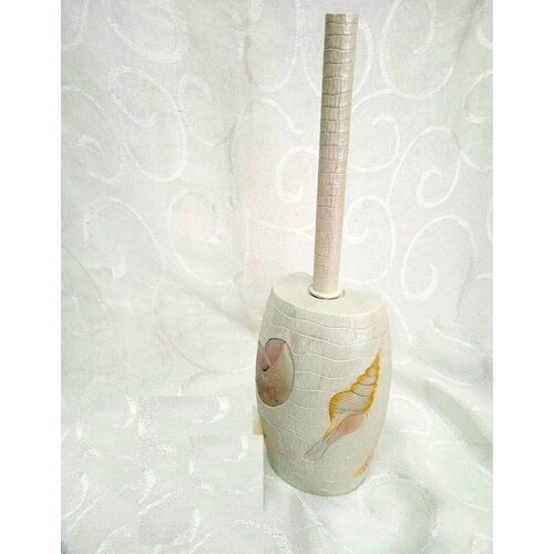 Ерш для туалета Tatkraft Margarita с ракушками бежевый 1000₽