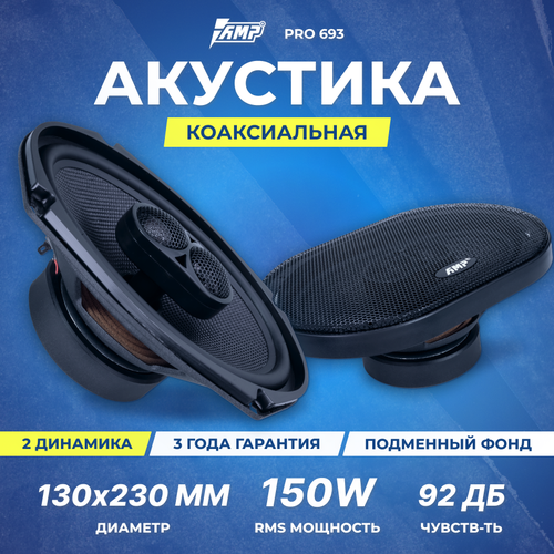 Акустика коаксиальная AMP PRO 693 5350₽