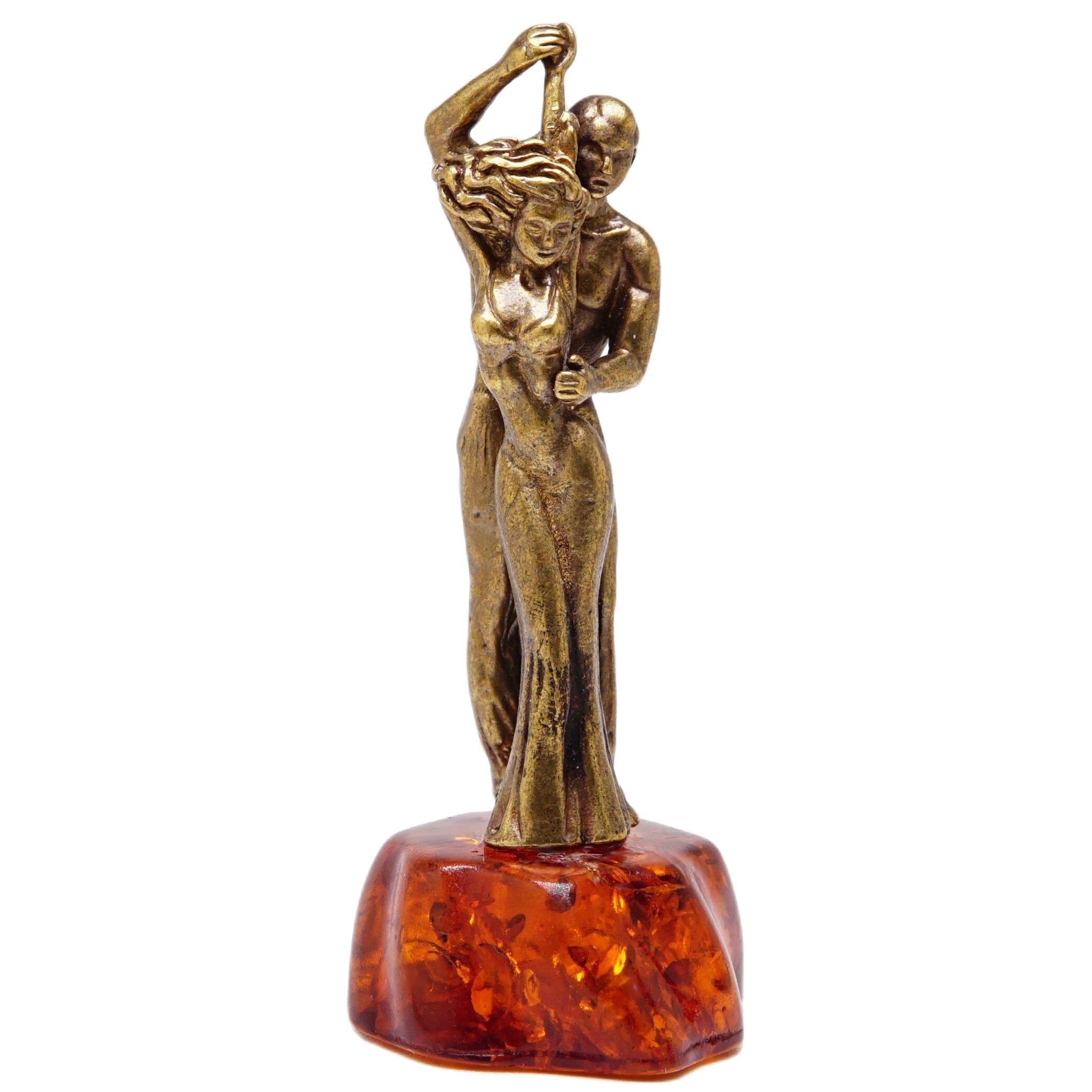 фото Фигурка Танцующая пара (янтарь, латунь) 337 Хорошие Вещи