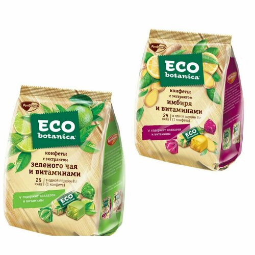 Конфеты Eco Botanica зеленый чай, имбирь