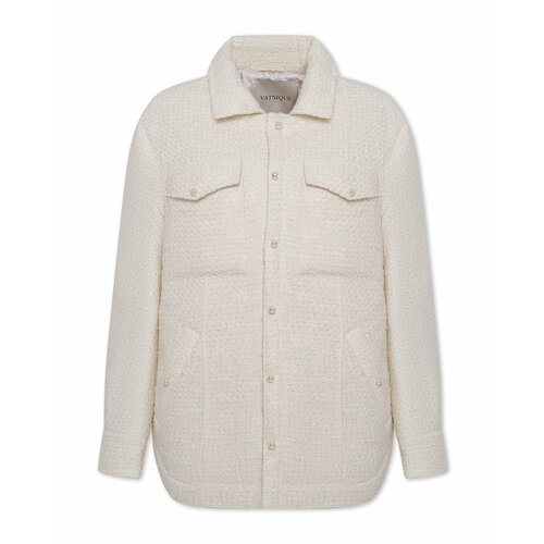 Куртка-рубашка  VATNIQUE Vatnique, размер OneSize, белый, бежевый