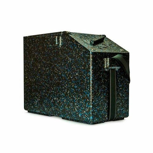 фото Ящик рыболовный ice box classic (34л, 55х26х42см, чёрный-серый-синий)