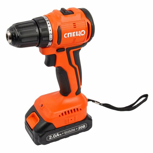 Дрель-шуруповерт аккумуляторная бесщеточная Спец БДА-18-Б СПЕЦ-4122 20 В Li-Ion 2x2 Ач 11305₽