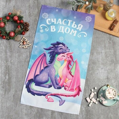 Полотенце кухонное 40x73 cм Саржа Хлопок 758₽