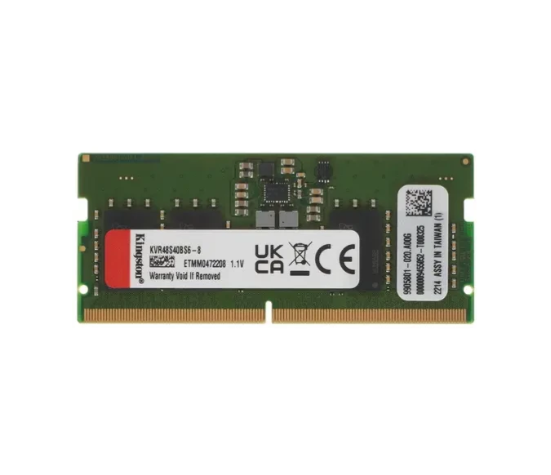 Оперативная память Kingston Память оперативная/ 8GB 4800MT/s DDR5 Non-ECC CL40 SODIMM 1Rx16