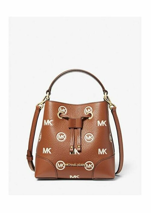 Сумка торба MICHAEL KORS 106217, фактура зернистая, коричневый